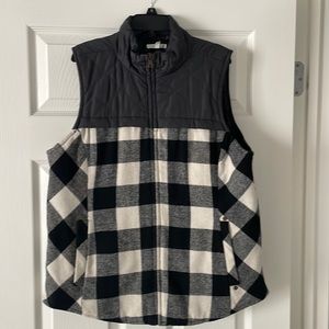 Black & White Checkered Vest - Size L